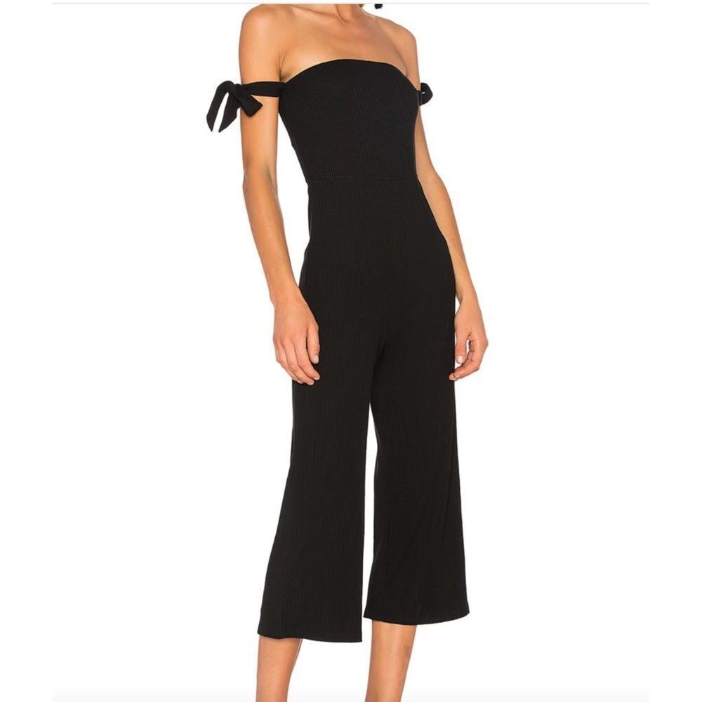 NBD Eden Ribbed Knit Jumpsuit Sz S